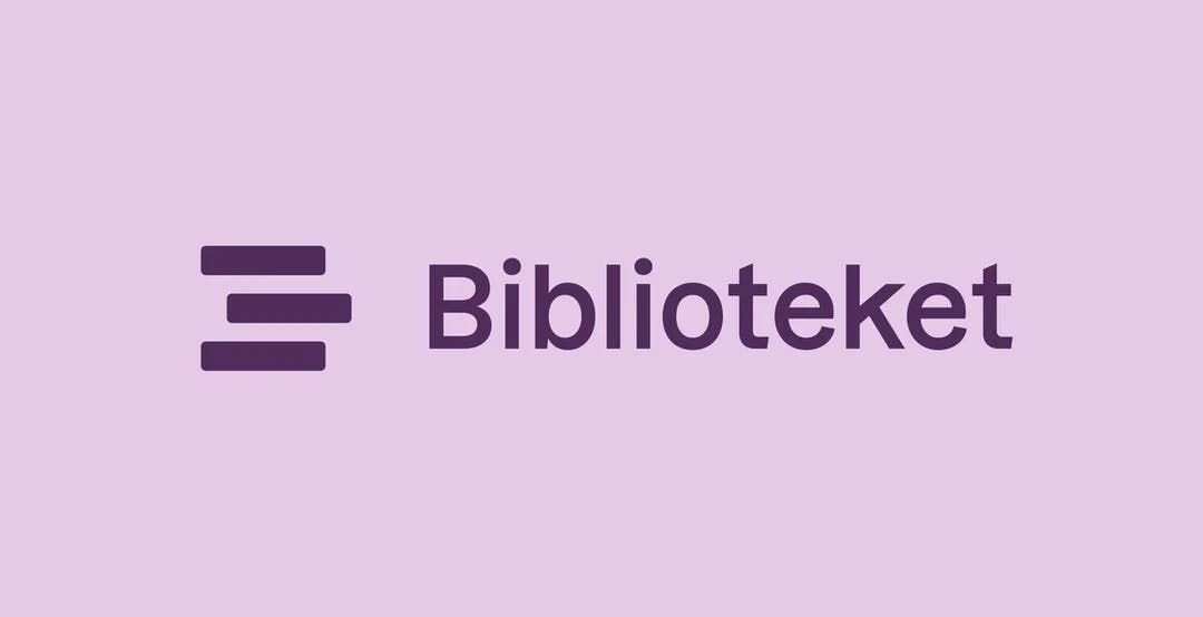 Logo for appen Biblioteket