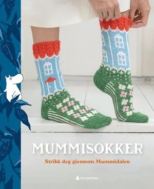 Omslag: "Mummisokker : strikk deg gjennom Mummidalen" av May Britt Bjella Zamori