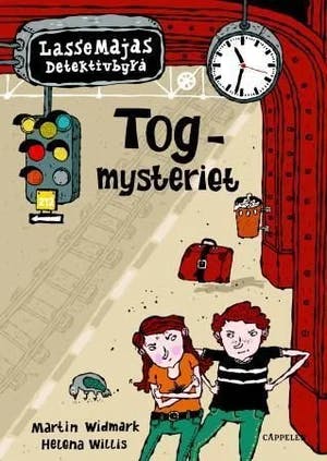 Omslag: "Tog-mysteriet" av Martin Widmark