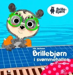 Omslag: "Brillebjørn i svømmehallen" av Ida Jackson