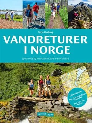 Omslag: "Vandreturer i Norge" av Terje Karlung