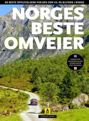 Omslag: "Norges beste omveier" av Per Roger Lauritzen