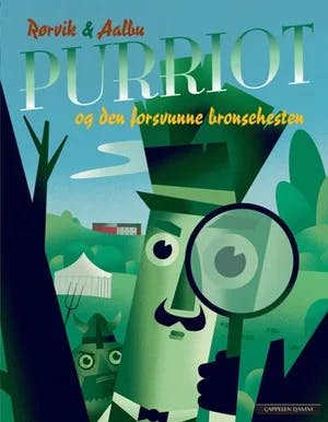 Omslag: "Purriot og den forsvunne bronsehesten" av Bjørn F. Rørvik